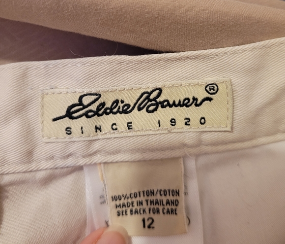 Eddie Bauer Khaki Mini Skirt size 12 - Picture 2 of 8